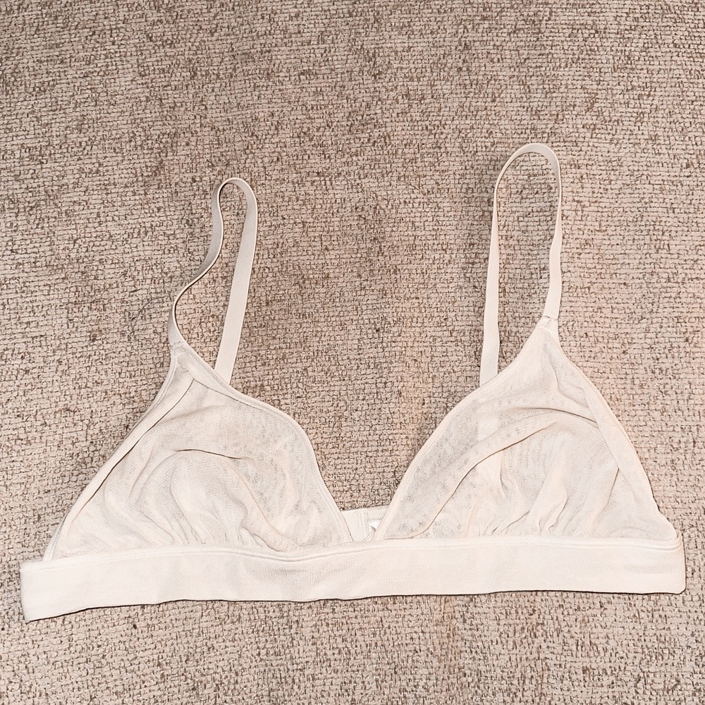 SKIMS Cream Triangle Bra